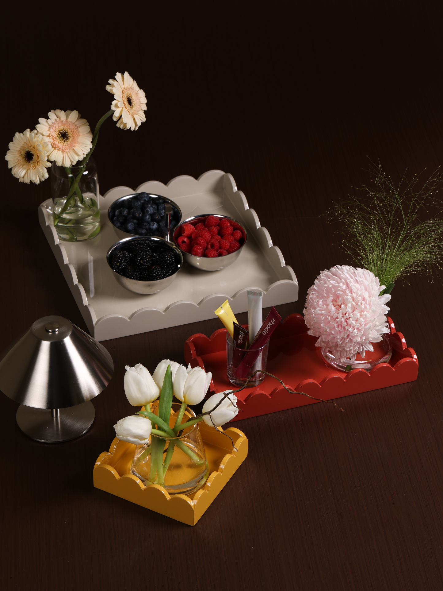 Wave Edge Tray (Set 4 Pcs)