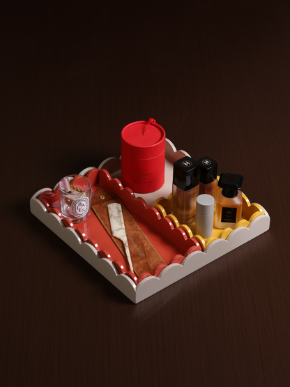Wave Edge Tray (Set 4 Pcs)