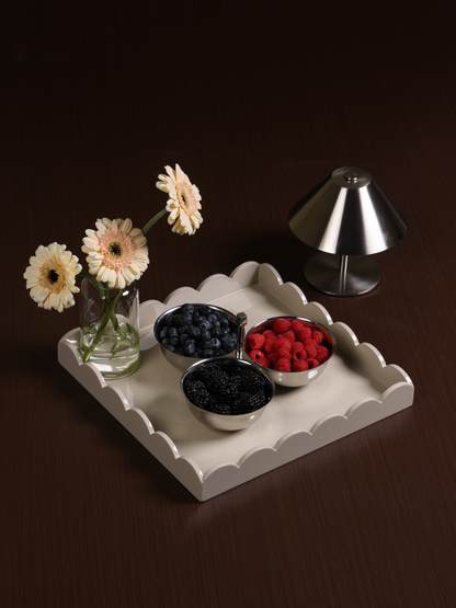 Wave Edge Tray (Set 4 Pcs)