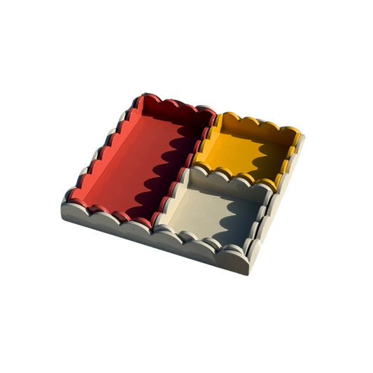 Wave Edge Tray (Set 4 Pcs)