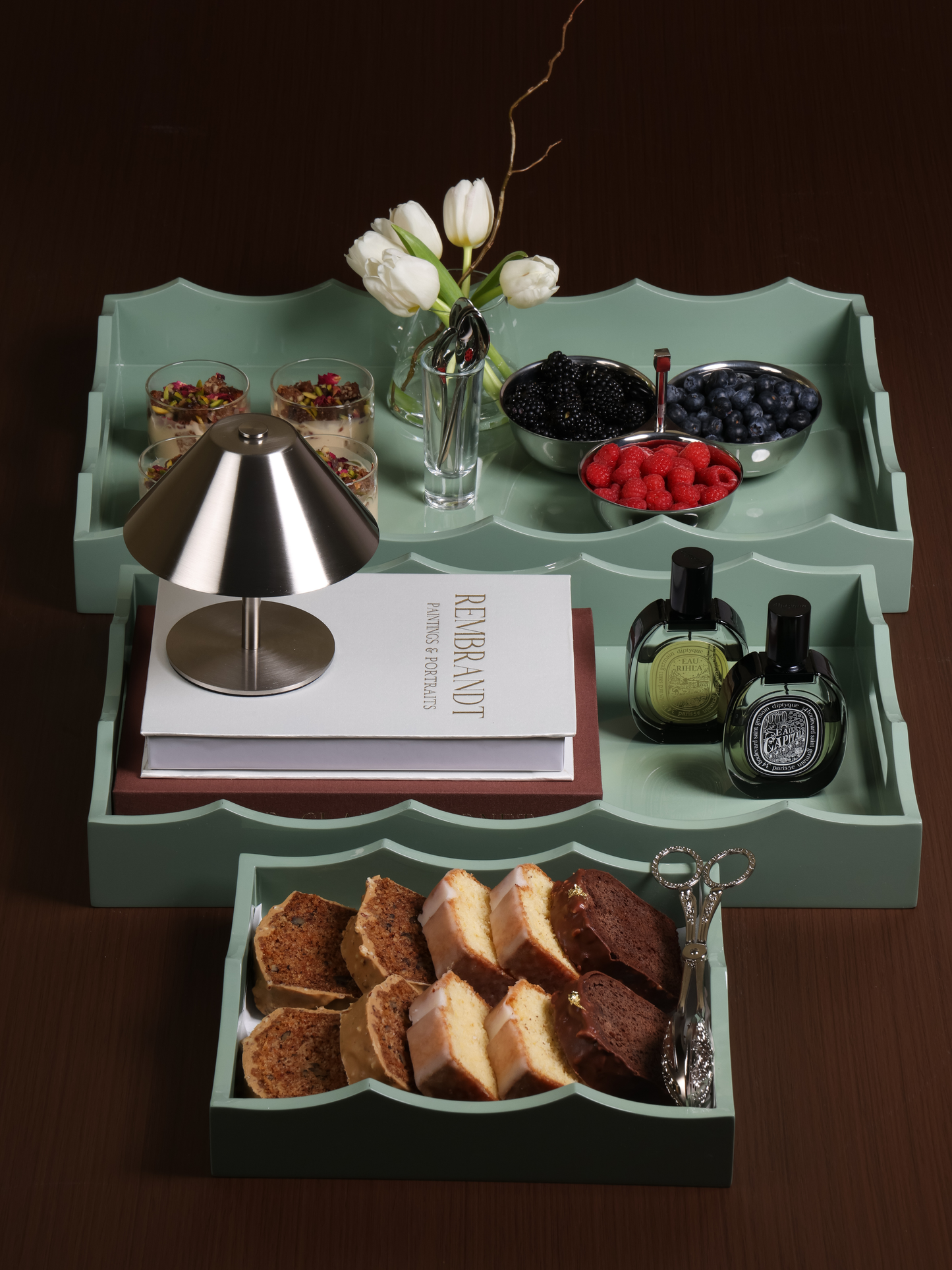 Mint Green Tray (Set 3 Pcs)