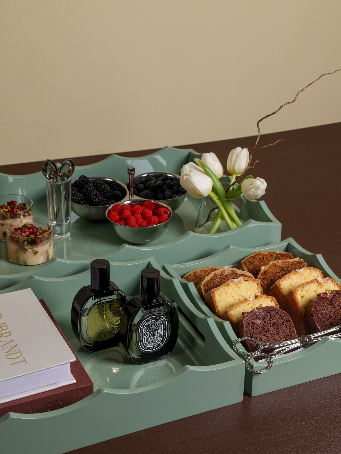 Mint Green Tray (Set 3 Pcs)