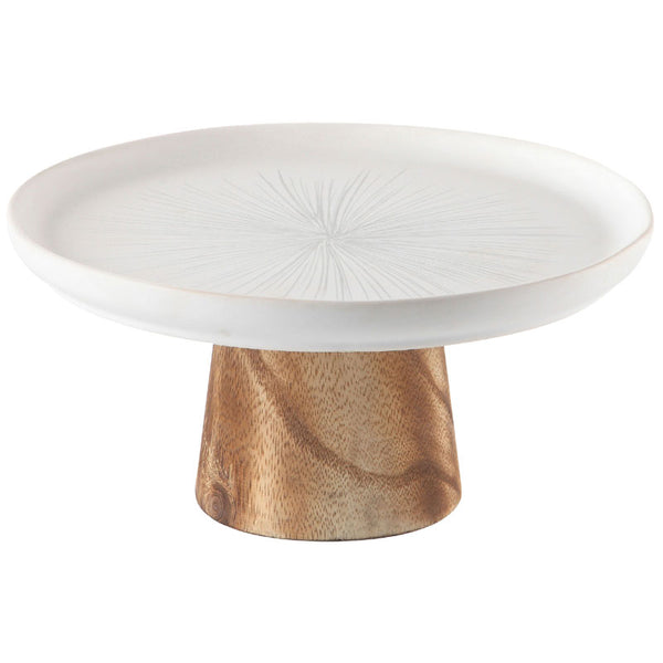 Ceramic Cake Stand Duo – Grey (Small & Large)