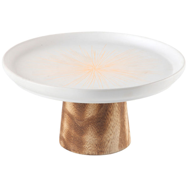 Ceramic Cake Stand Duo – Orange (Small & Large)