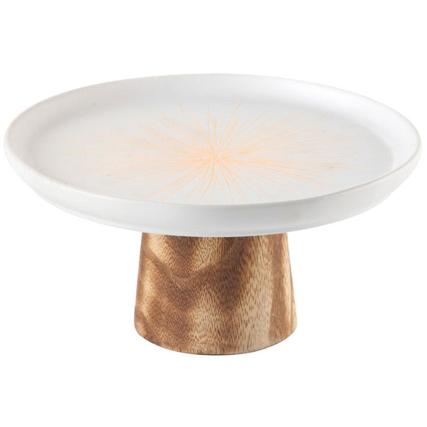 Ceramic Cake Stand Duo – Orange (Small & Large)